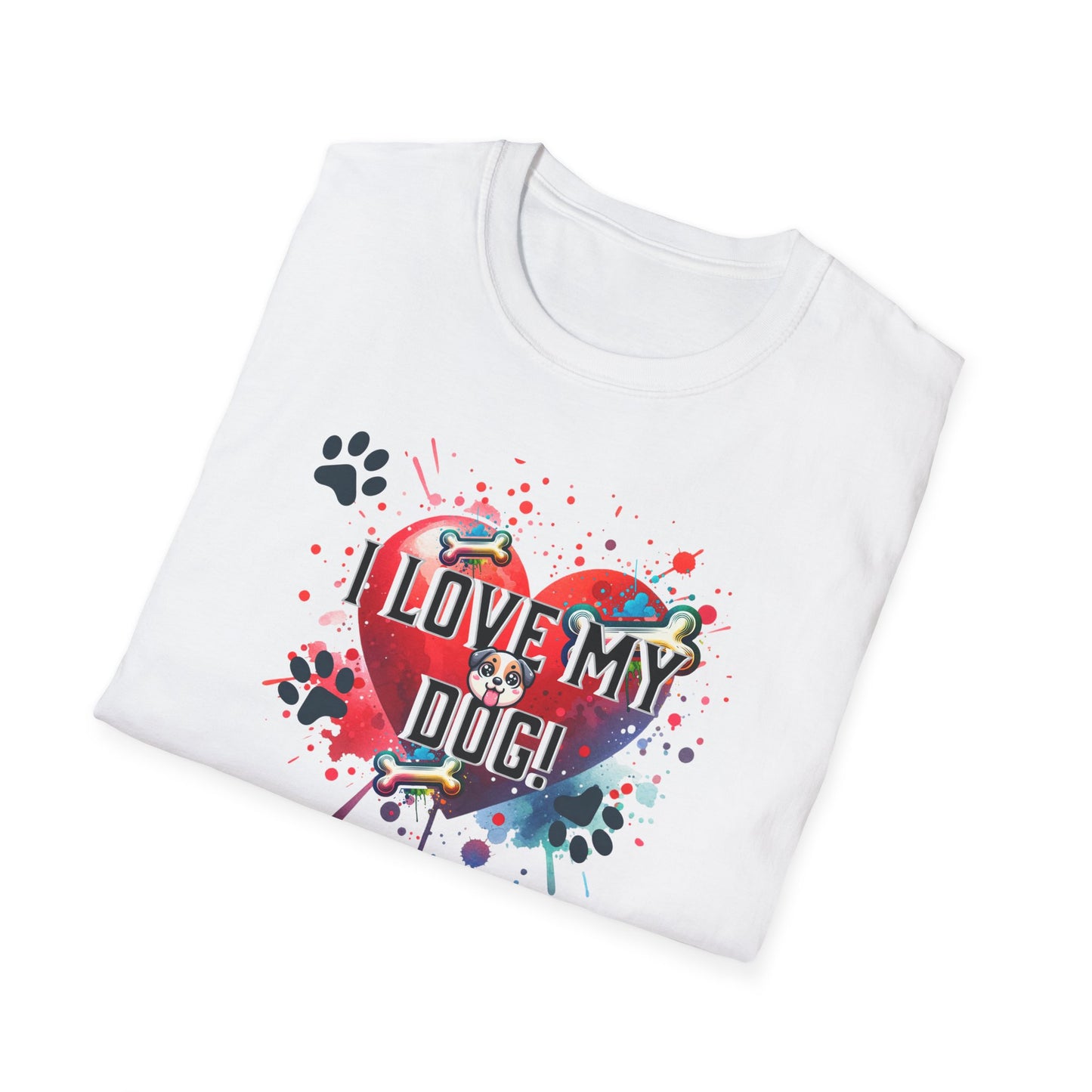 Love My Dog - Short Sleeve Unisex Softstyle T-Shirt
