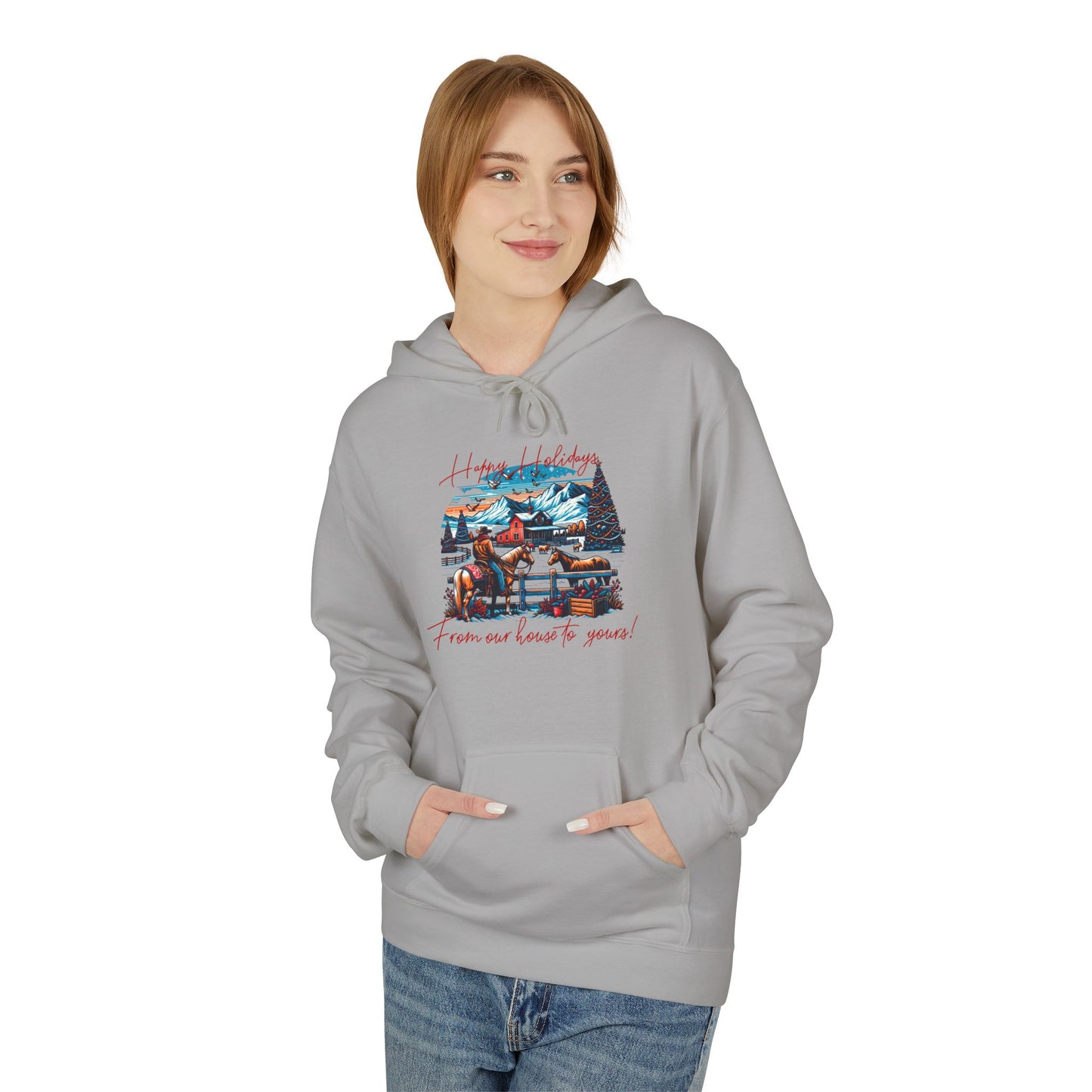 From Our House to Yours - Unisex Midweight Softstyle Fleece Hoodie