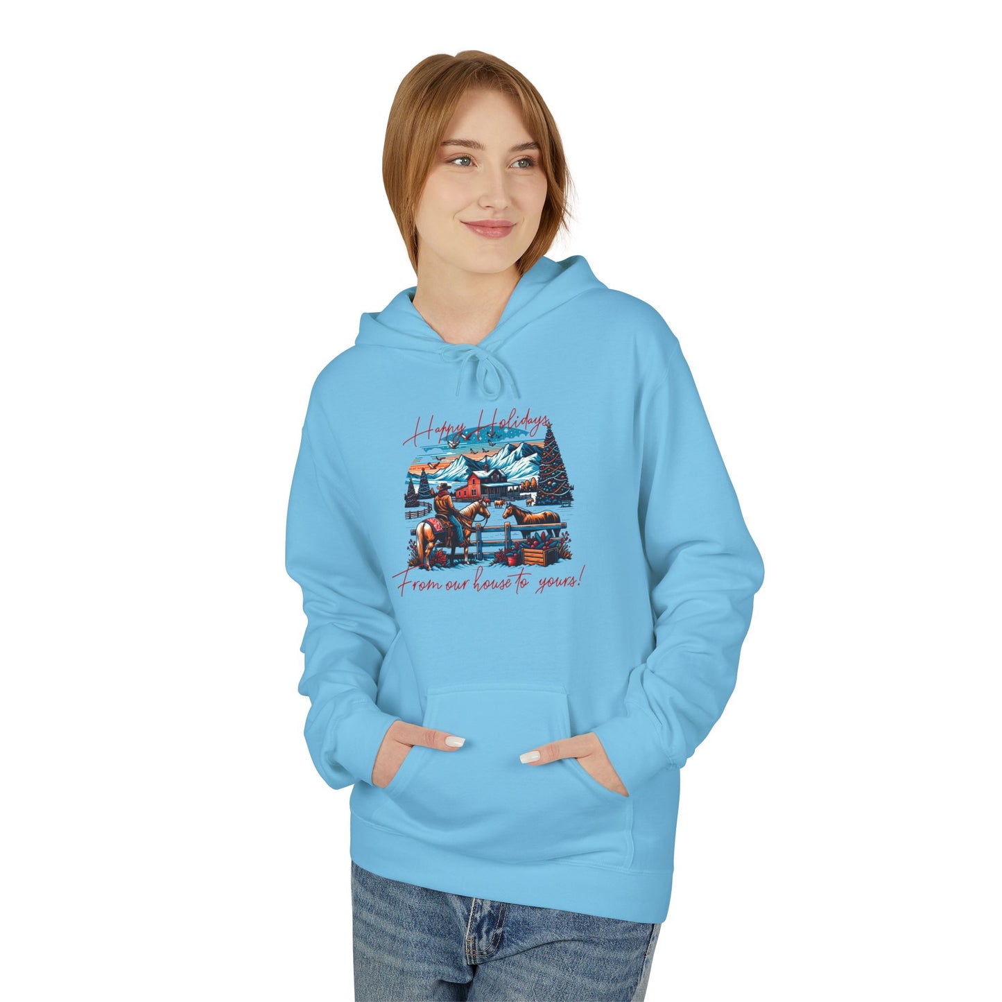 From Our House to Yours - Unisex Midweight Softstyle Fleece Hoodie