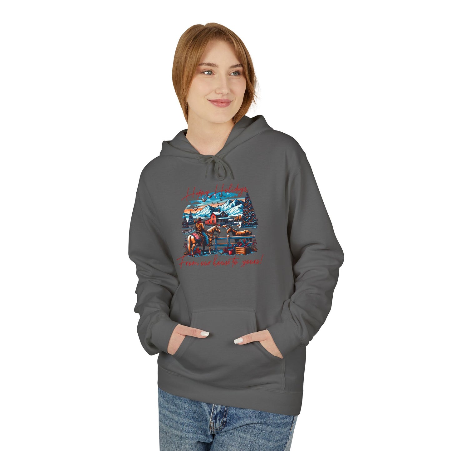 From Our House to Yours - Unisex Midweight Softstyle Fleece Hoodie