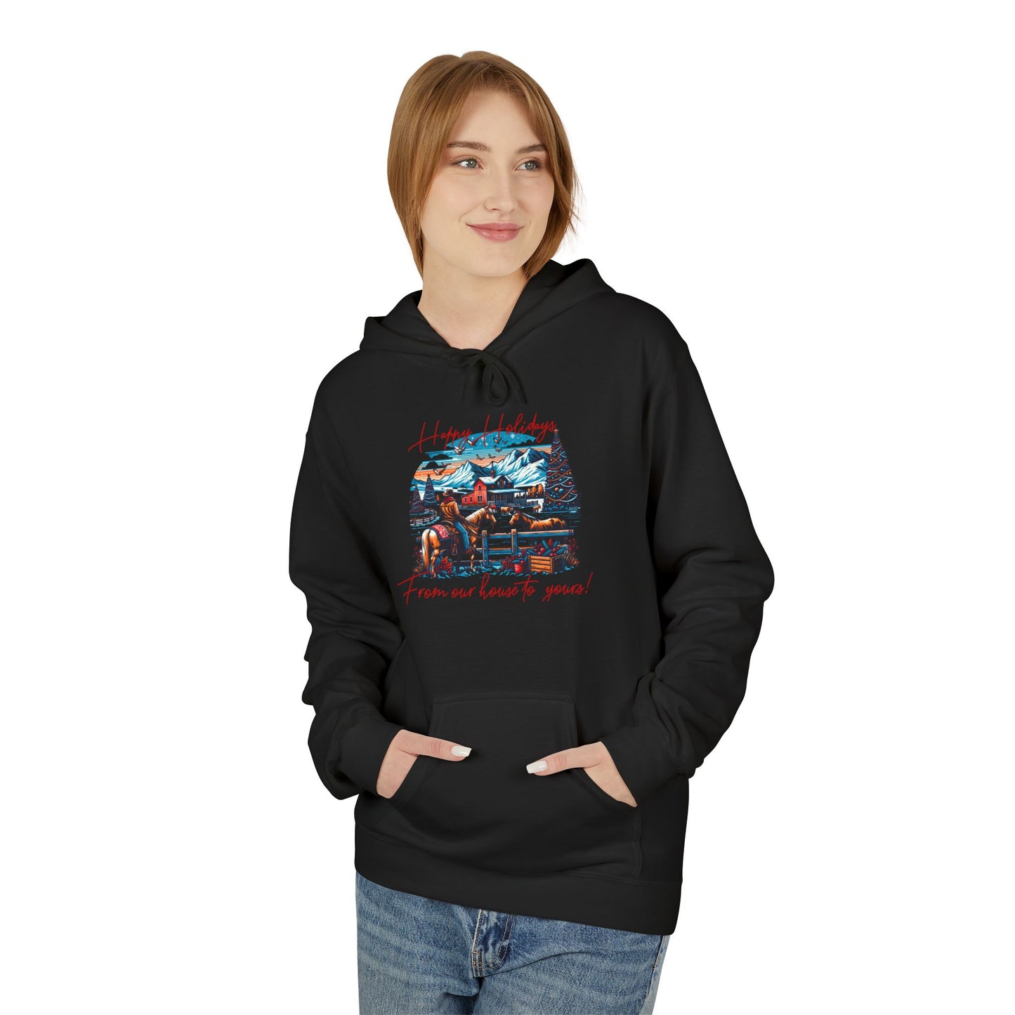 From Our House to Yours - Unisex Midweight Softstyle Fleece Hoodie